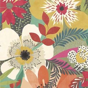 Vibrant Floral Wallpaper - Multicolor
